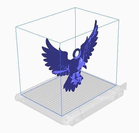 eagle pendant 3D print model_4