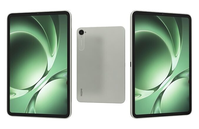 Xiaomi Redmi K Pad Green Low-poly 3D model