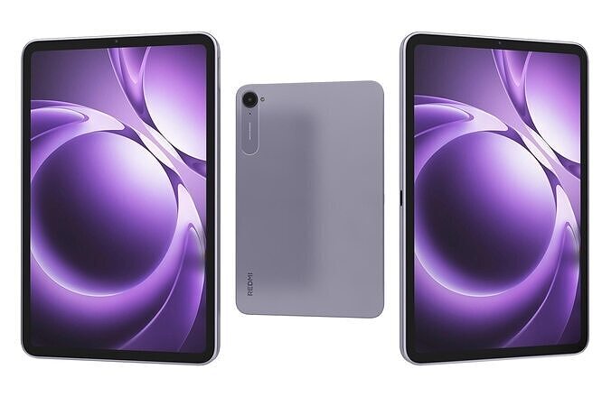 Xiaomi Redmi K Pad Violet Low-poly 3D model