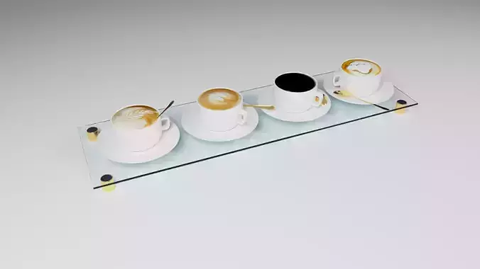 Set of coffee cups