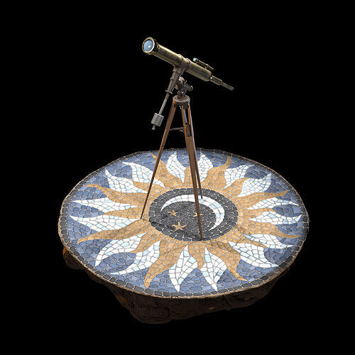 Vintage Telescope 3D model