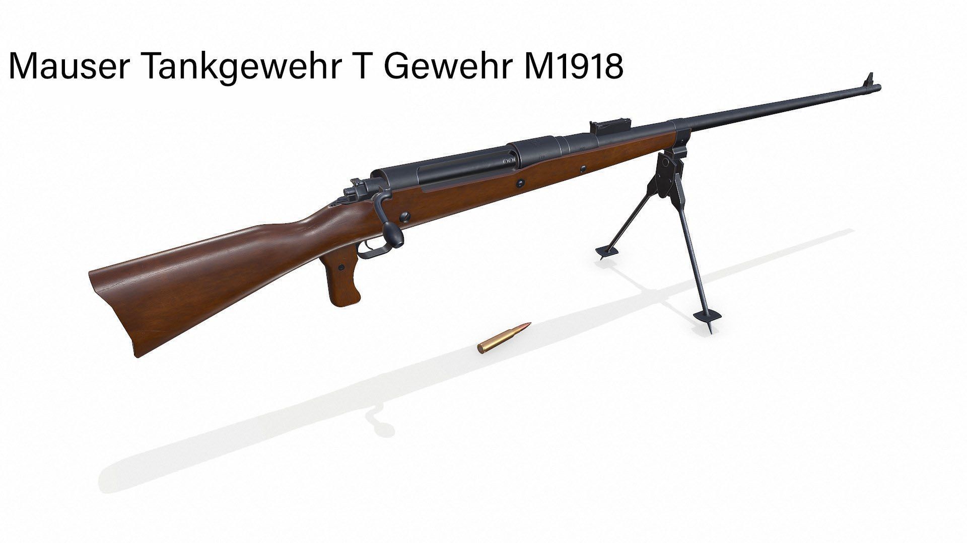 Anti Tank Rifle Collection Low-poly PBR _3