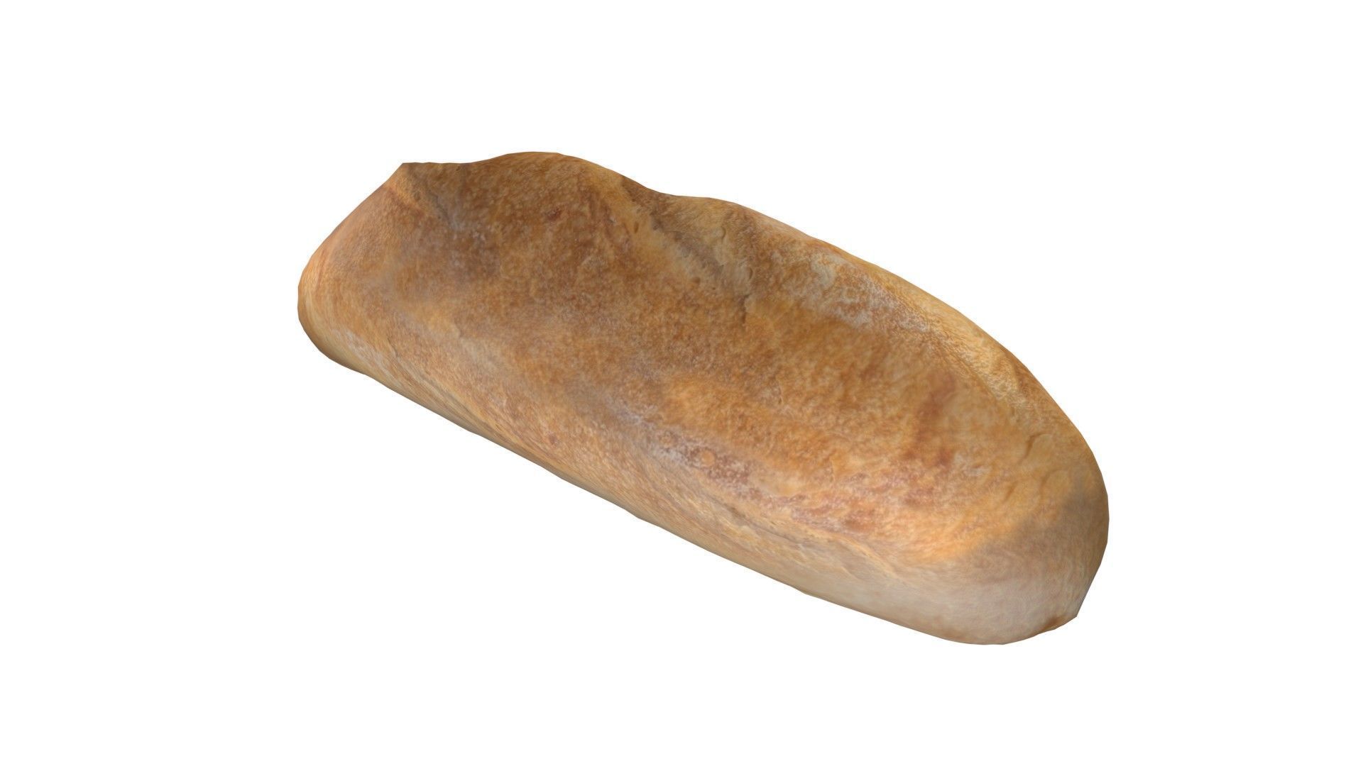 Bread 4   Low-poly 3D model_5