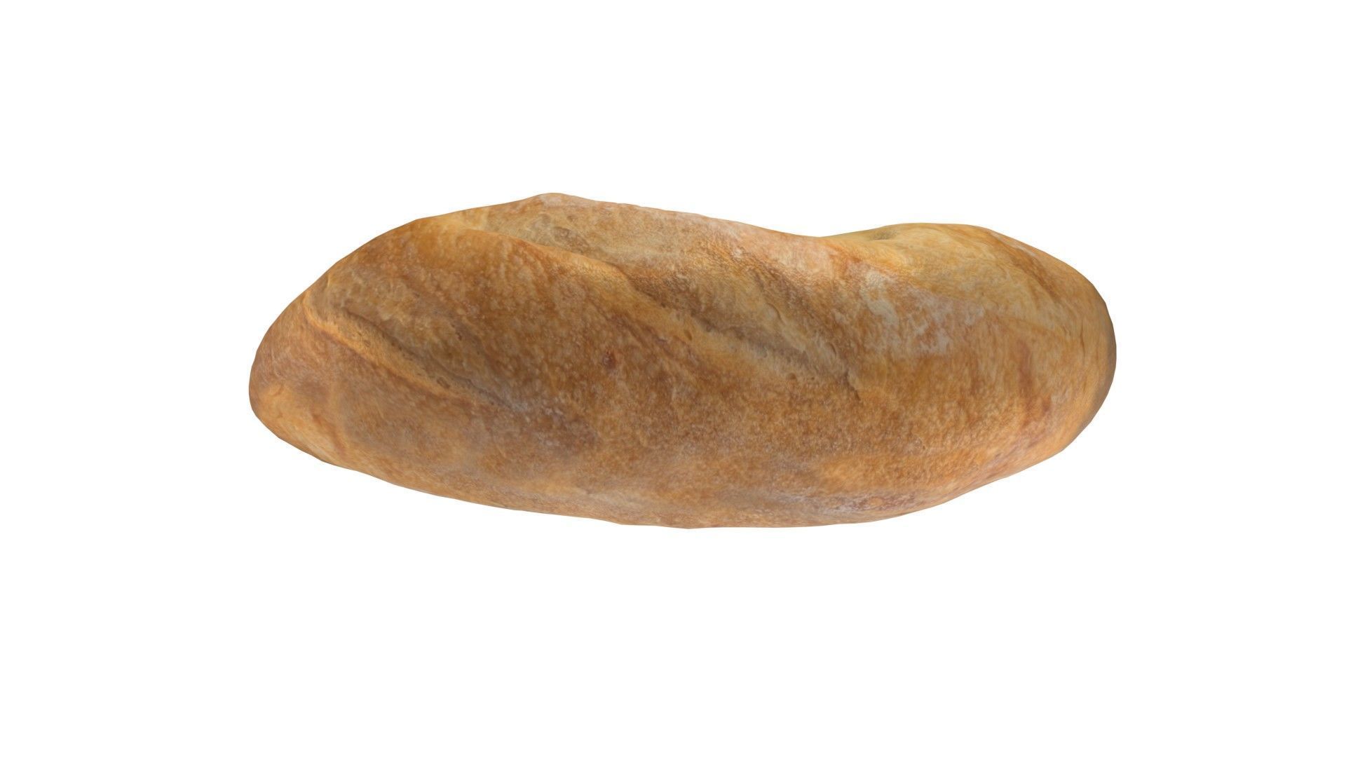 Bread 4   Low-poly 3D model_3