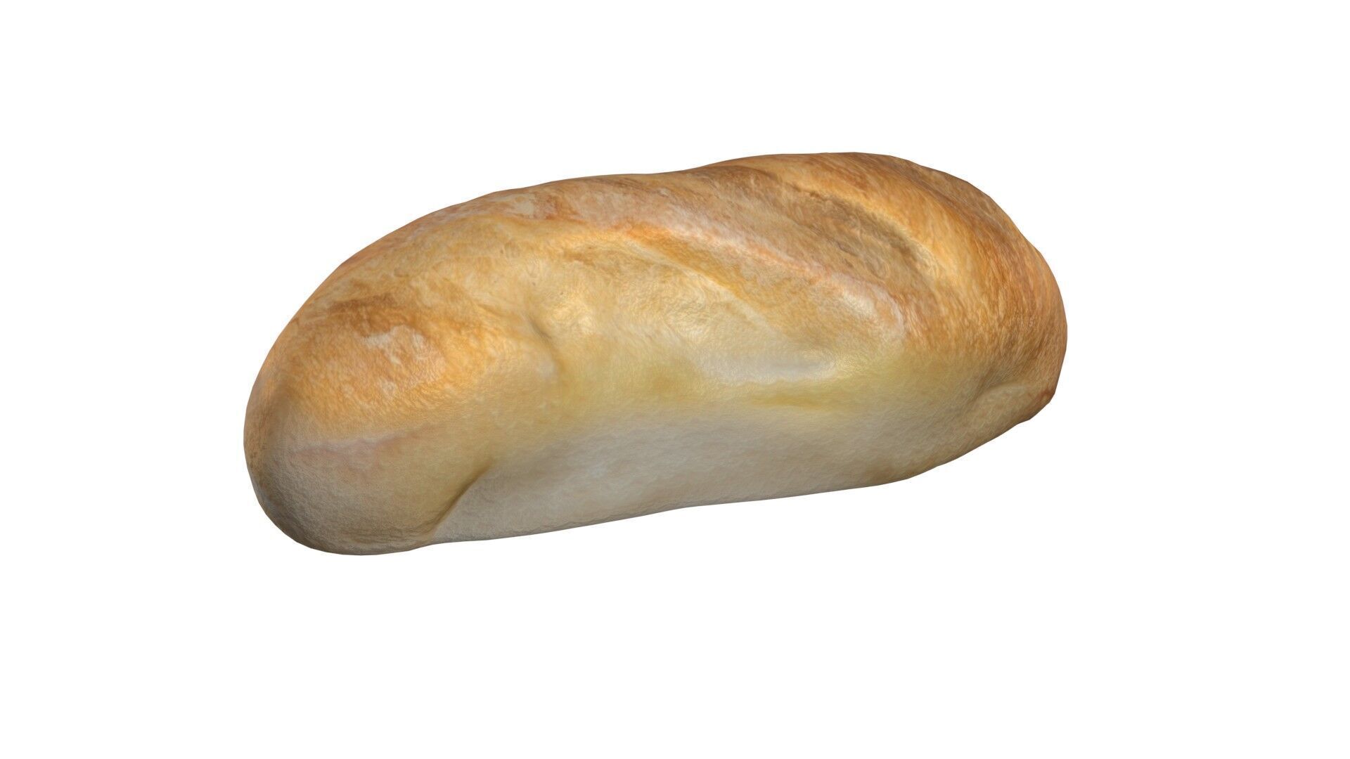 Bread 4   Low-poly 3D model_1