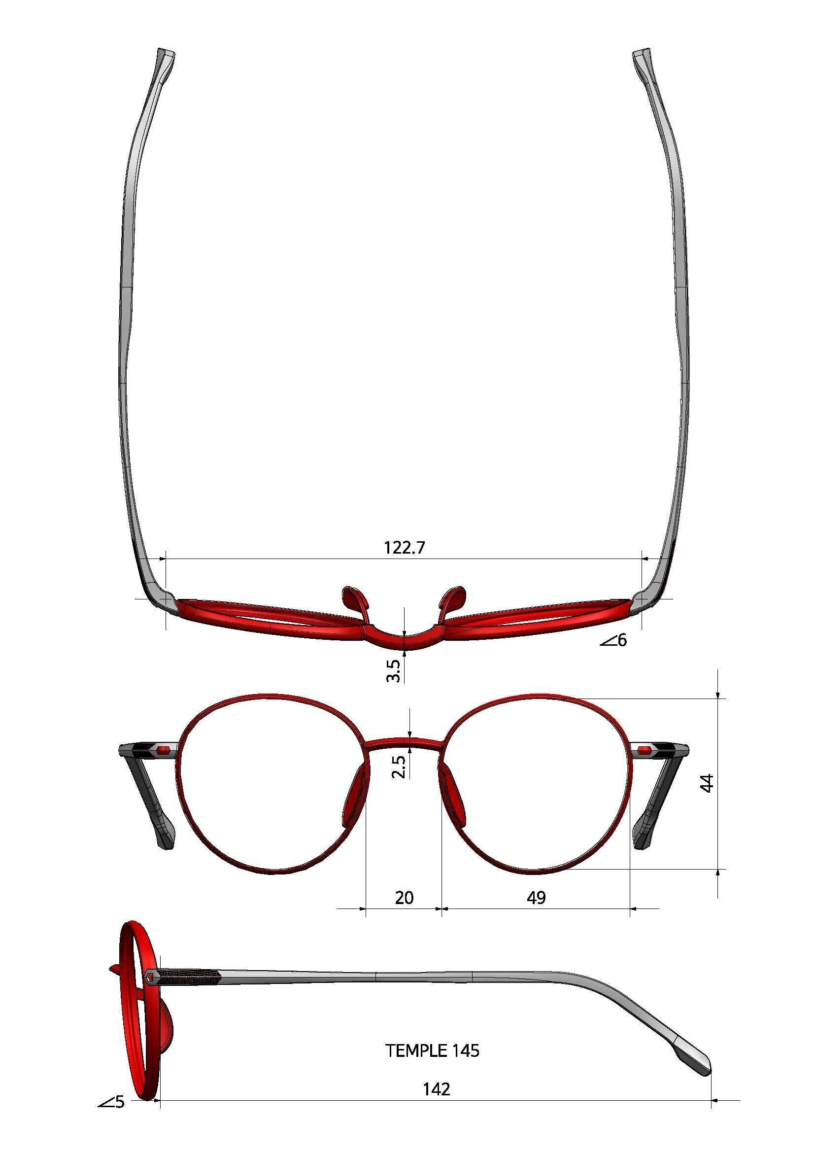 eyeglasses 3D print model_1