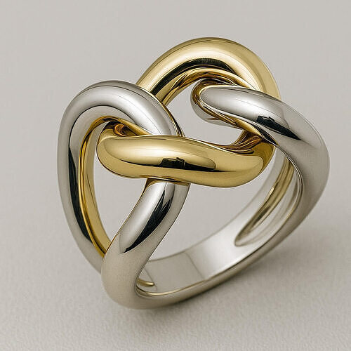 Ring Cuban Chain Anello catena 3D print model
