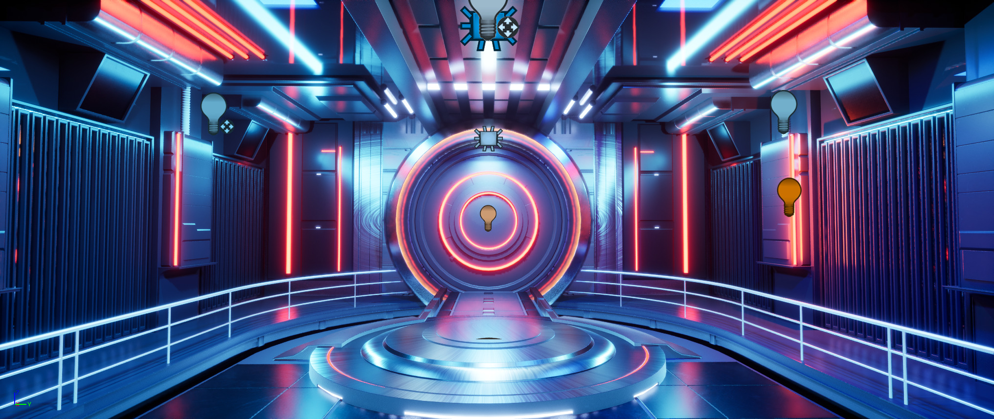 UE5 Virtual Lighting Stage Low-poly 3D model_1