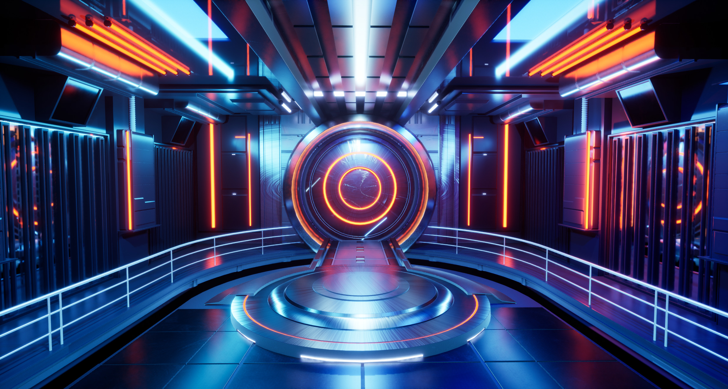 UE5 Virtual Lighting Stage Low-poly 3D model_2