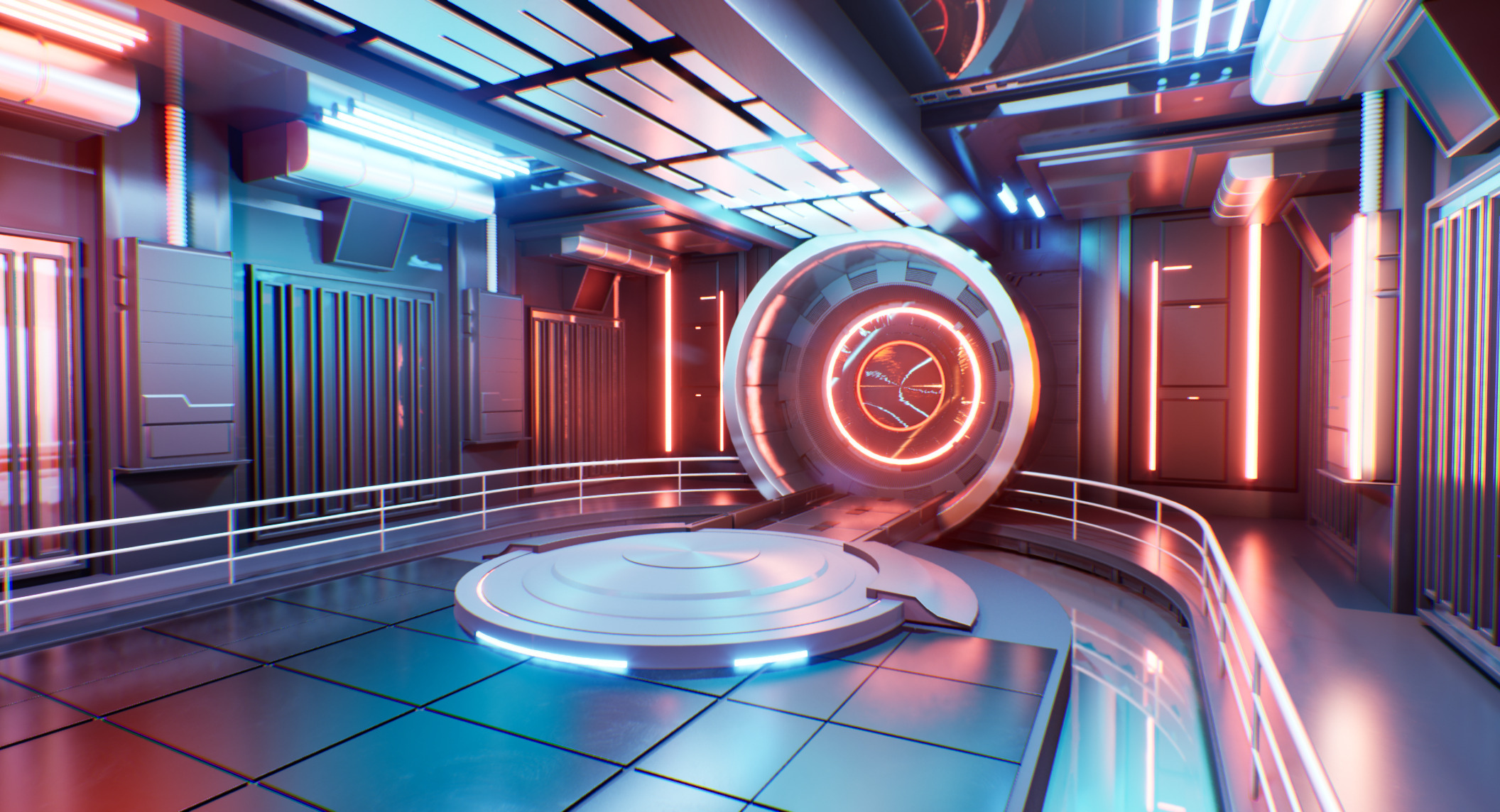 UE5 Virtual Lighting Stage Low-poly 3D model_4