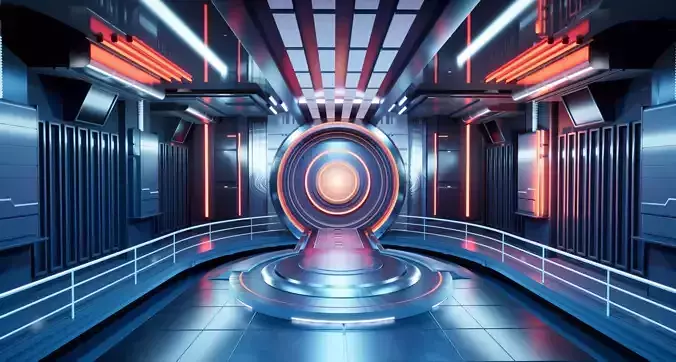 UE5 Virtual Lighting Stage Low-poly 3D model