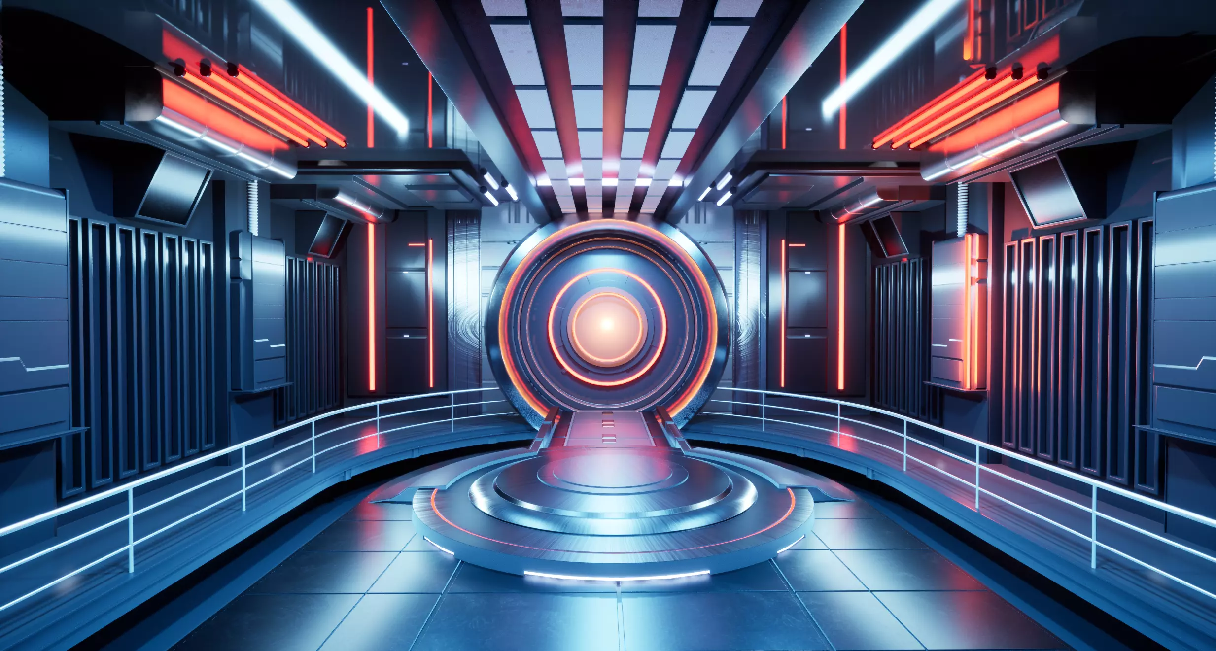 UE5 Virtual Lighting Stage Low-poly 3D model_0