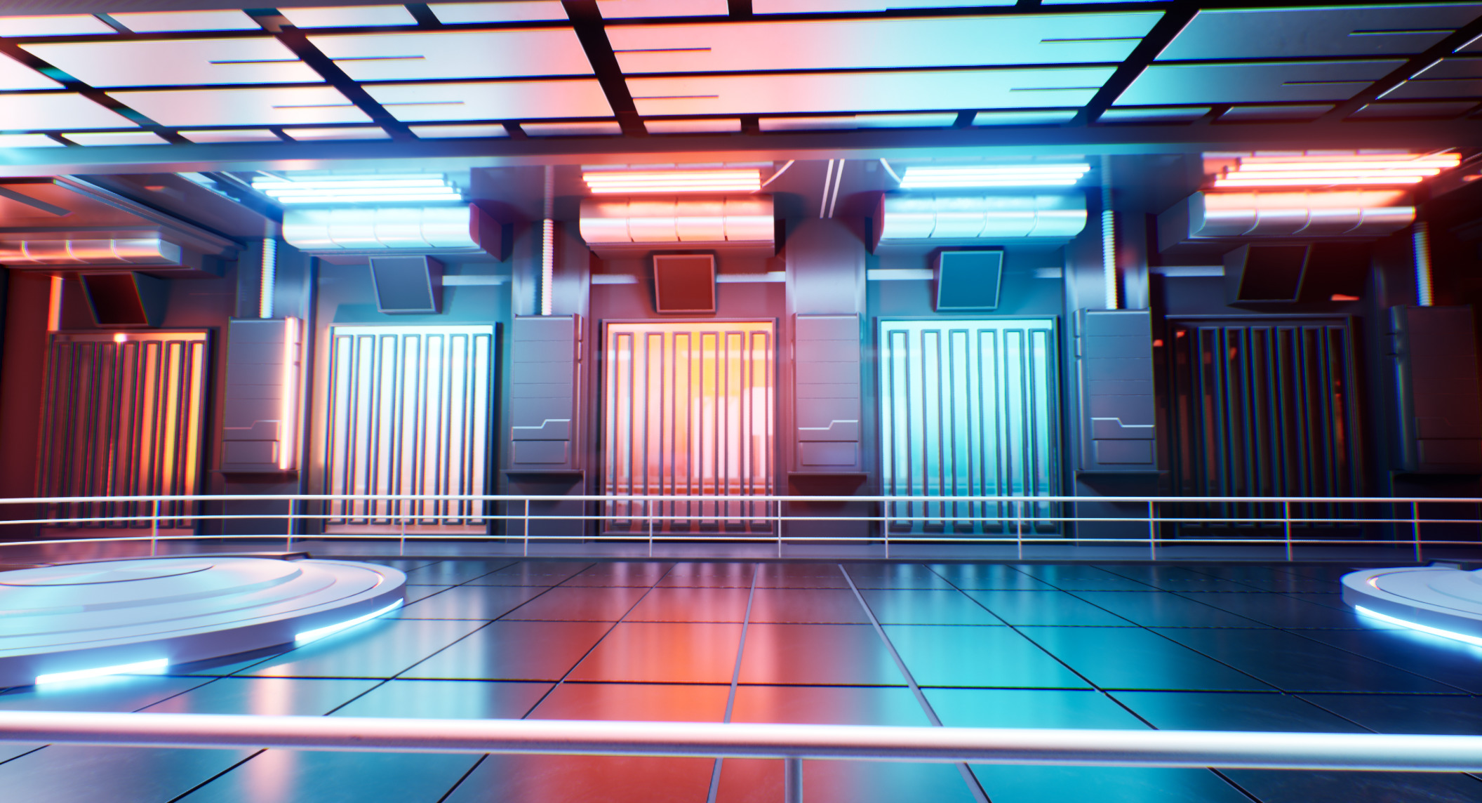 UE5 Virtual Lighting Stage Low-poly 3D model_6