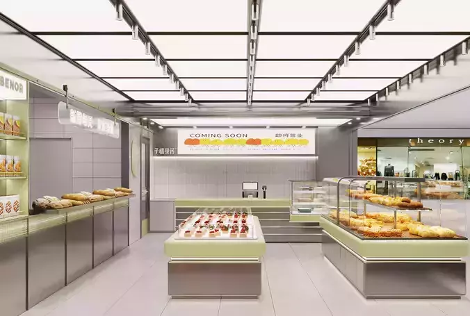 bakery  Interior scene  3D model
