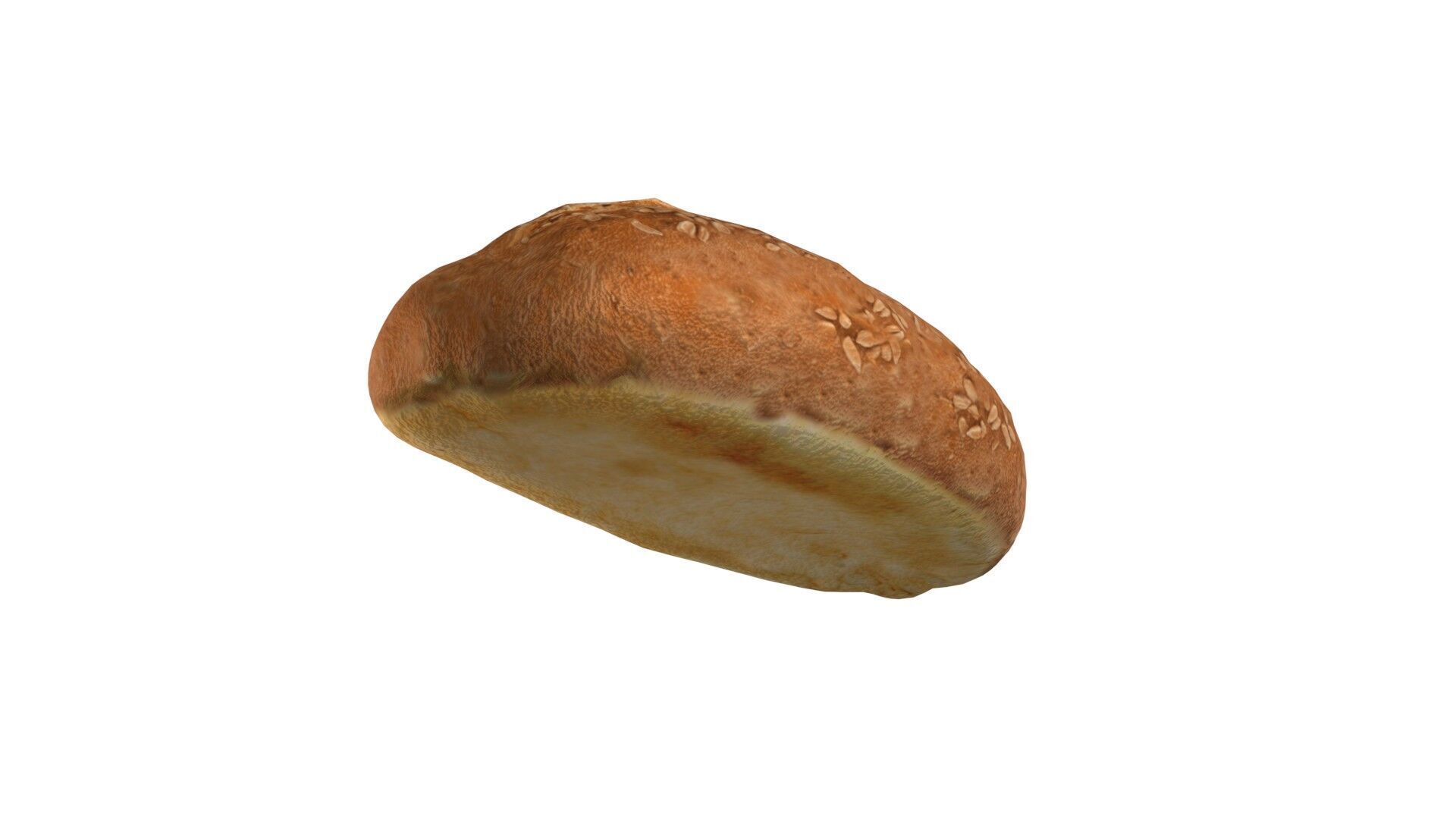 Bread 11  Low-poly 3D model_4