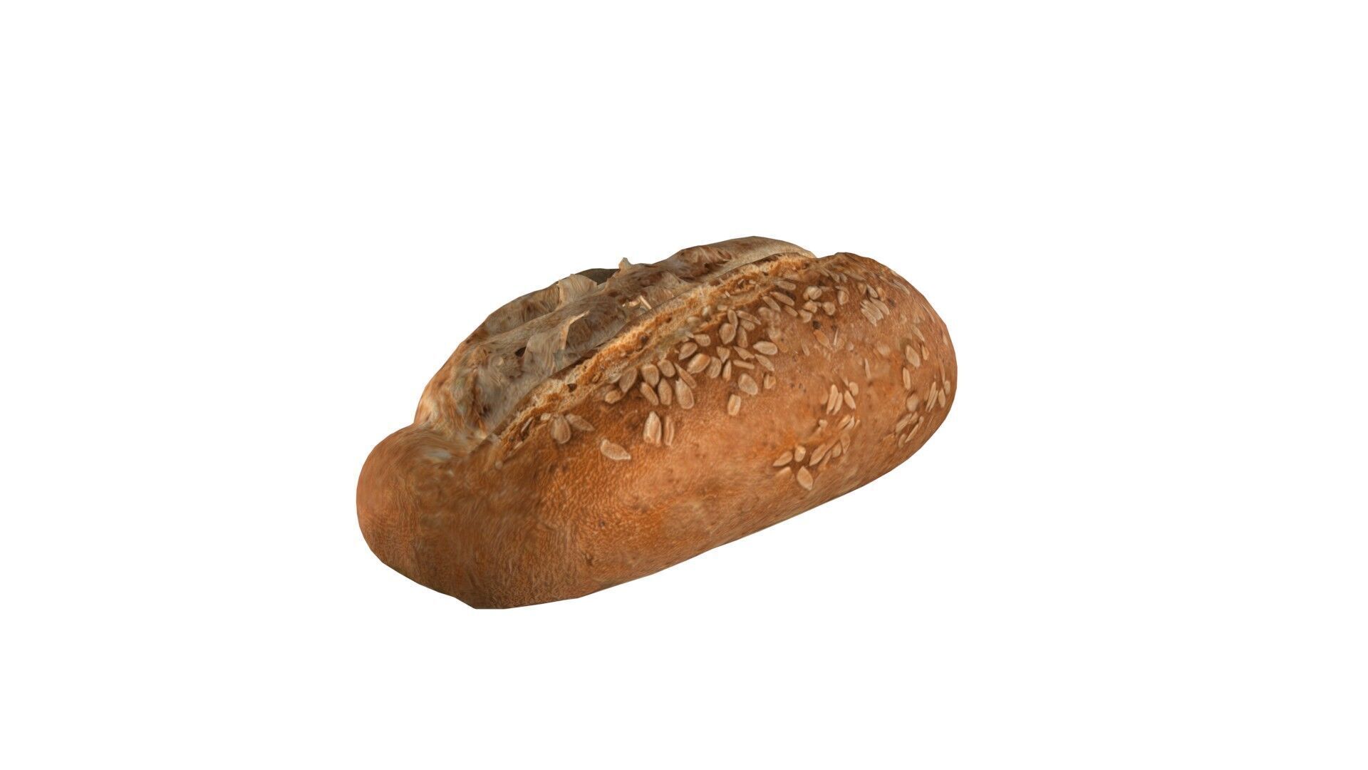 Bread 11  Low-poly 3D model_2
