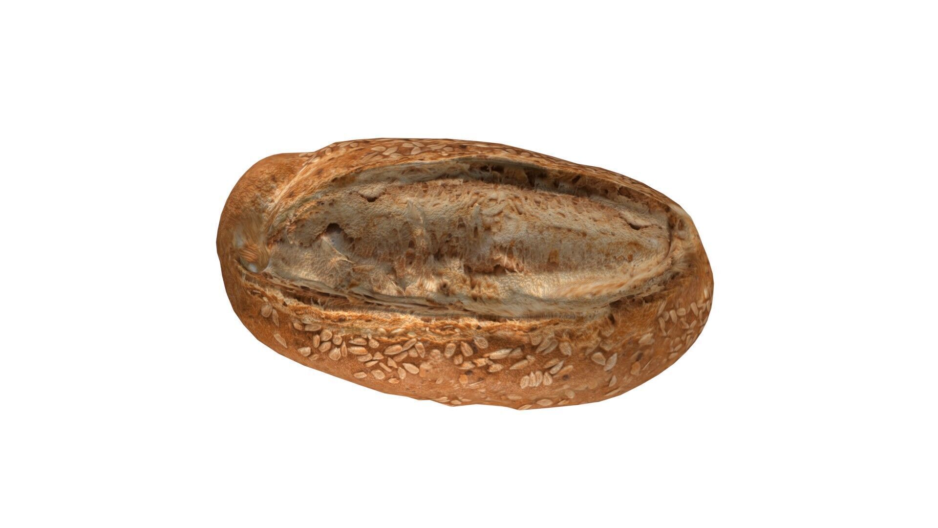 Bread 11  Low-poly 3D model_5