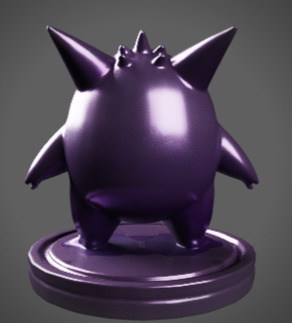 Gengar Pokemon Ectoplasma  3D print model_3