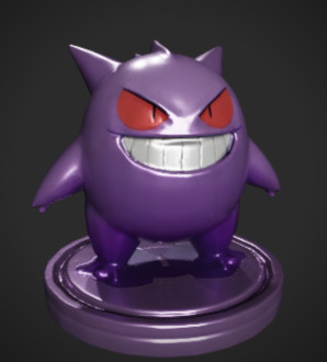 Gengar Pokemon Ectoplasma  3D print model_4