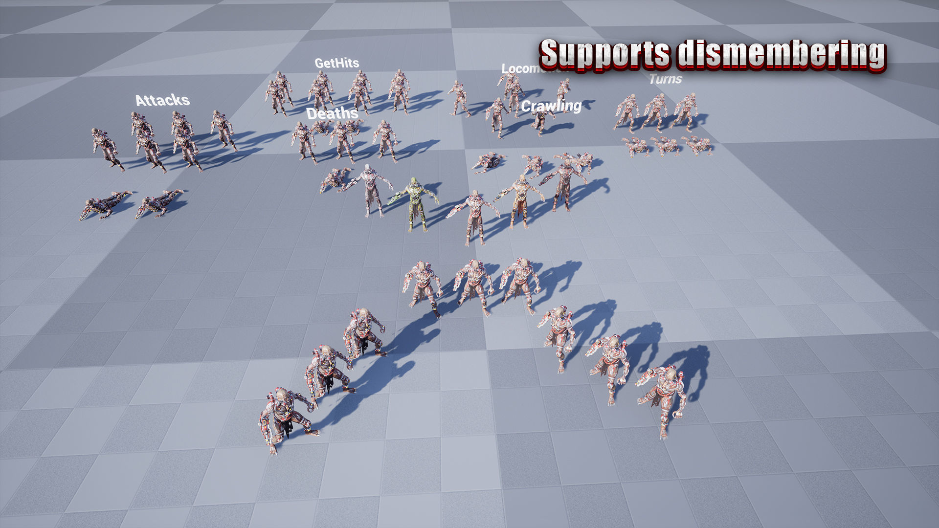 Cyborg Mutant3 Low-poly 3D model_5