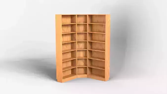 Bookshelf 02 - Oak Wood
