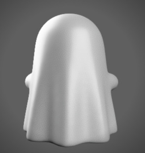 Ghost Emoji Model 3D print model_3