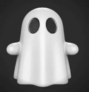 Ghost Emoji Model 3D print model_0