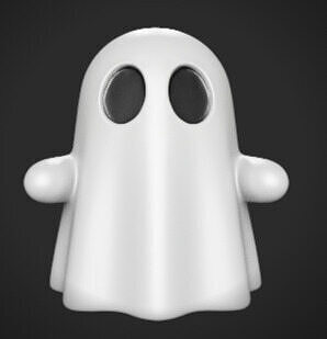 Ghost Emoji Model 3D print model