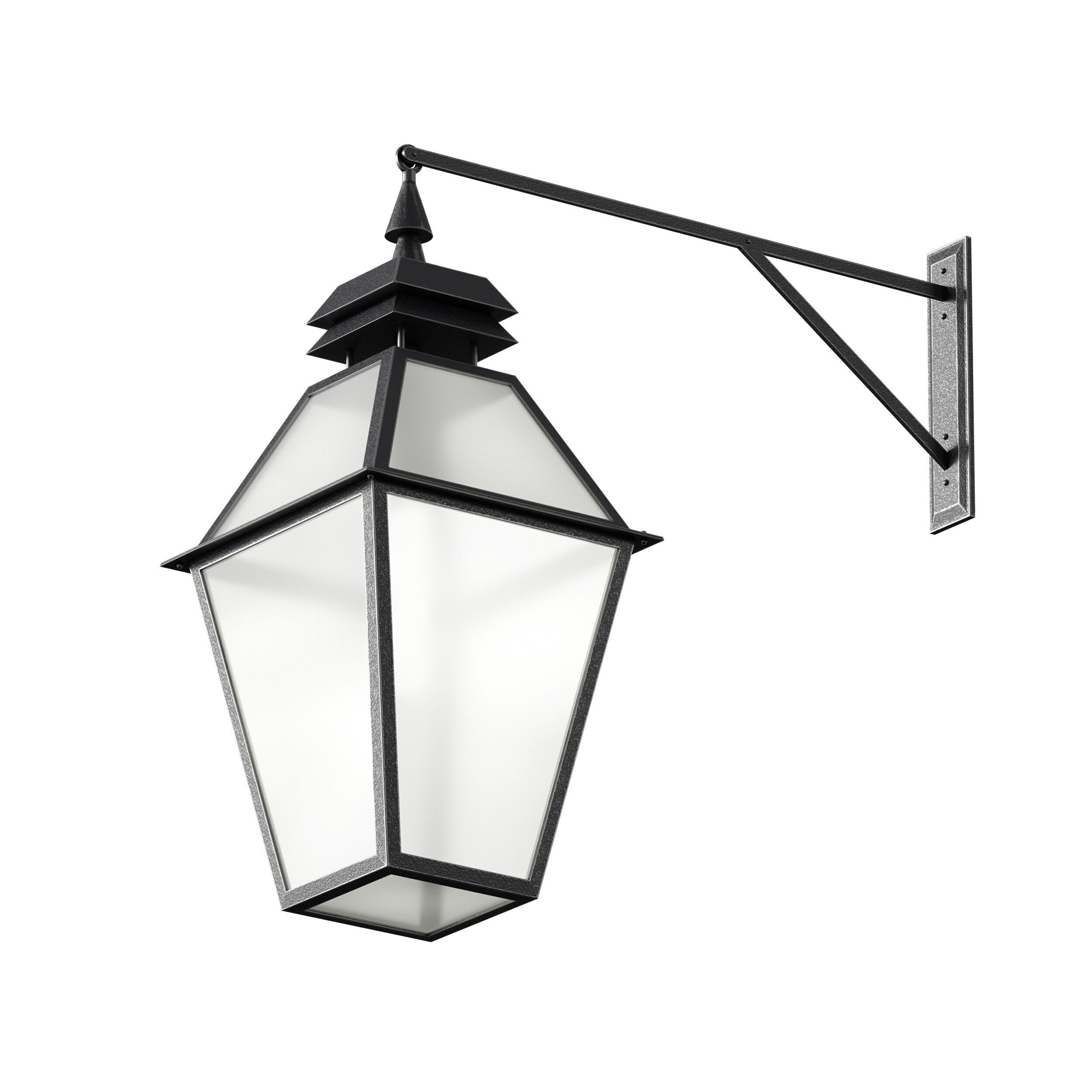 Outdoor Wall Hanging Lantern Light 3D model_14