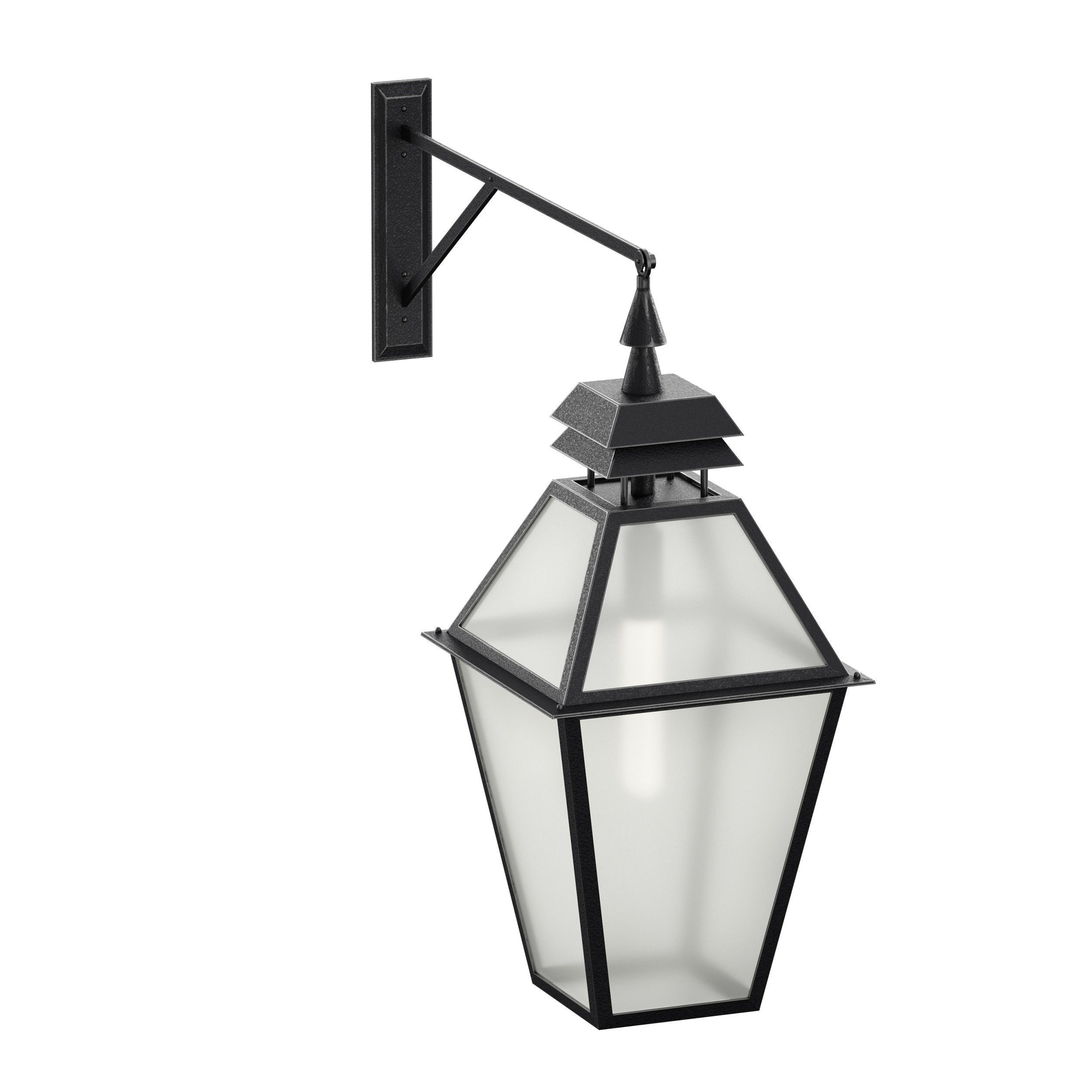 Outdoor Wall Hanging Lantern Light 3D model_9