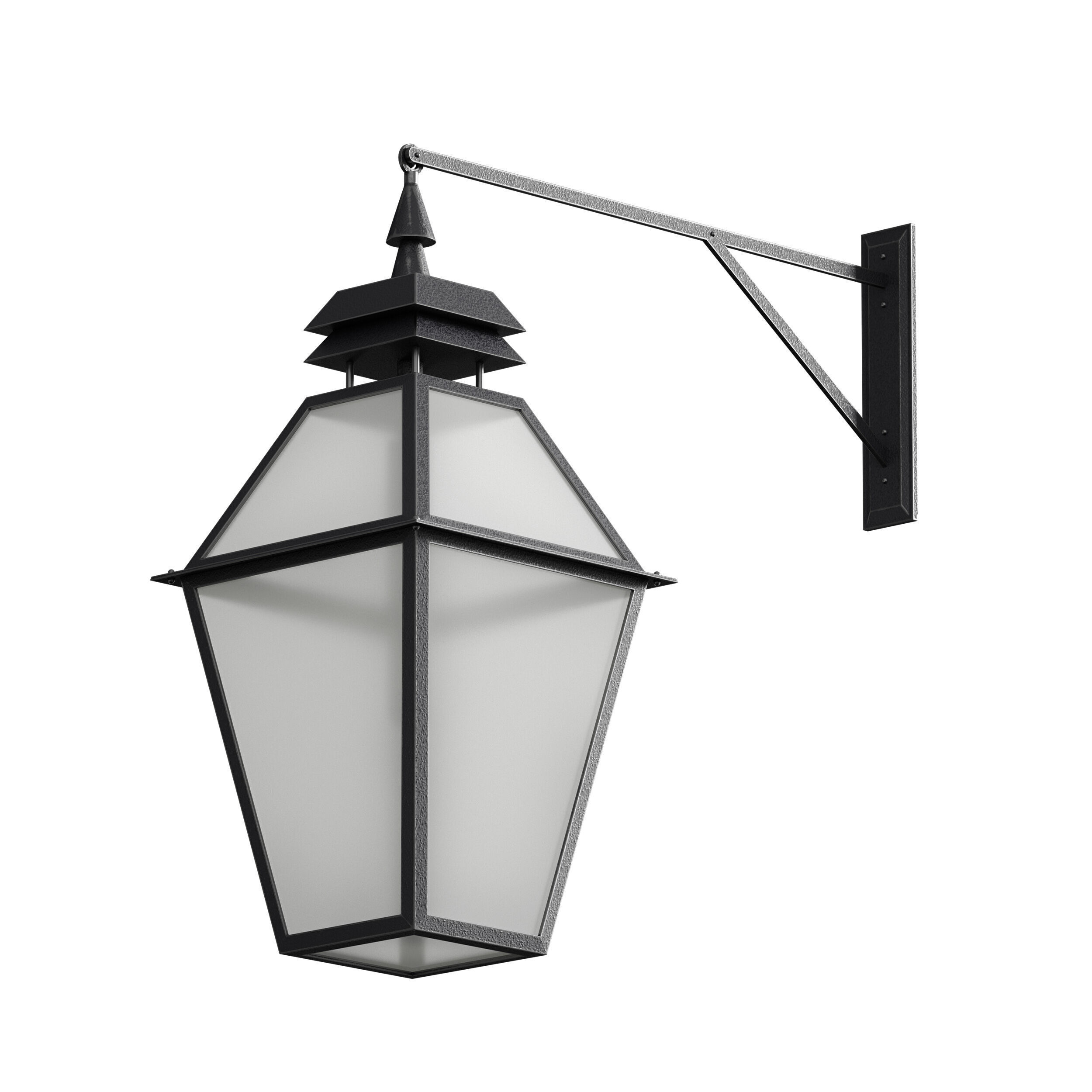 Outdoor Wall Hanging Lantern Light 3D model_25