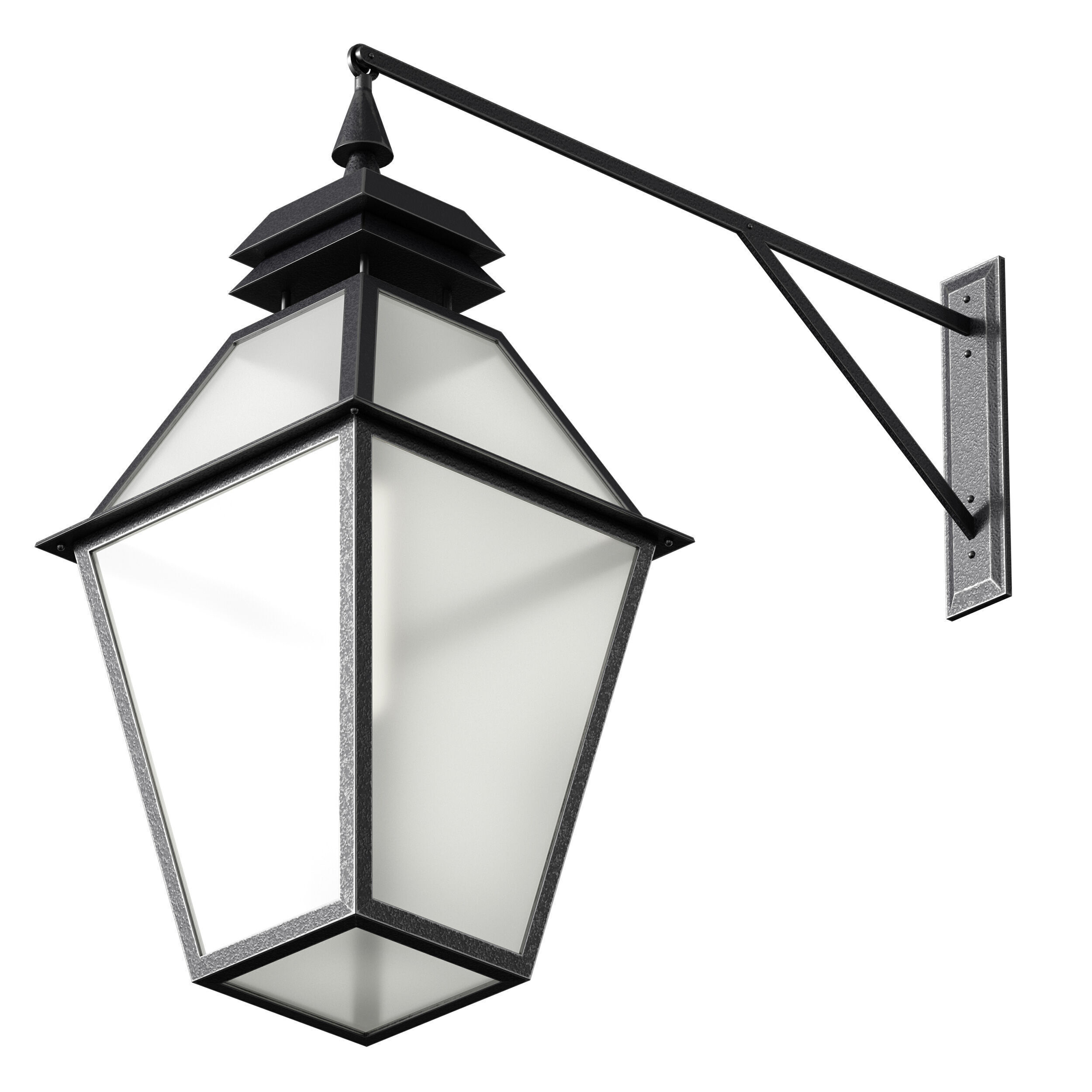 Outdoor Wall Hanging Lantern Light 3D model_13