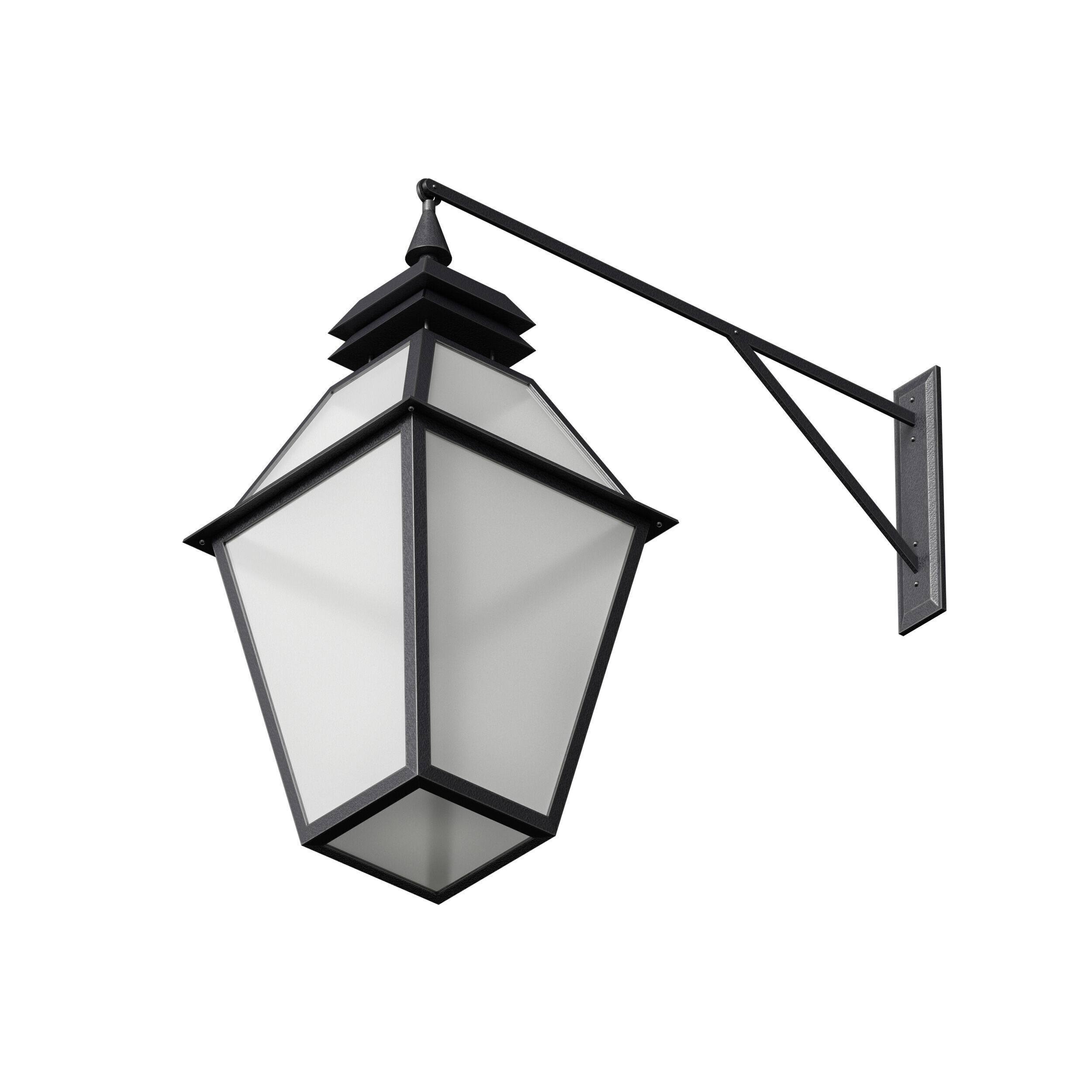 Outdoor Wall Hanging Lantern Light 3D model_24