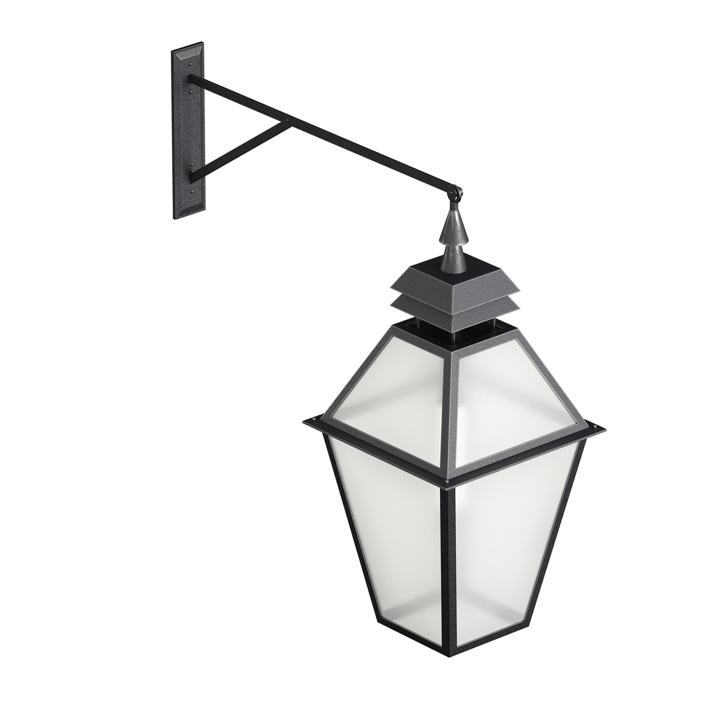 Outdoor Wall Hanging Lantern Light 3D model_7