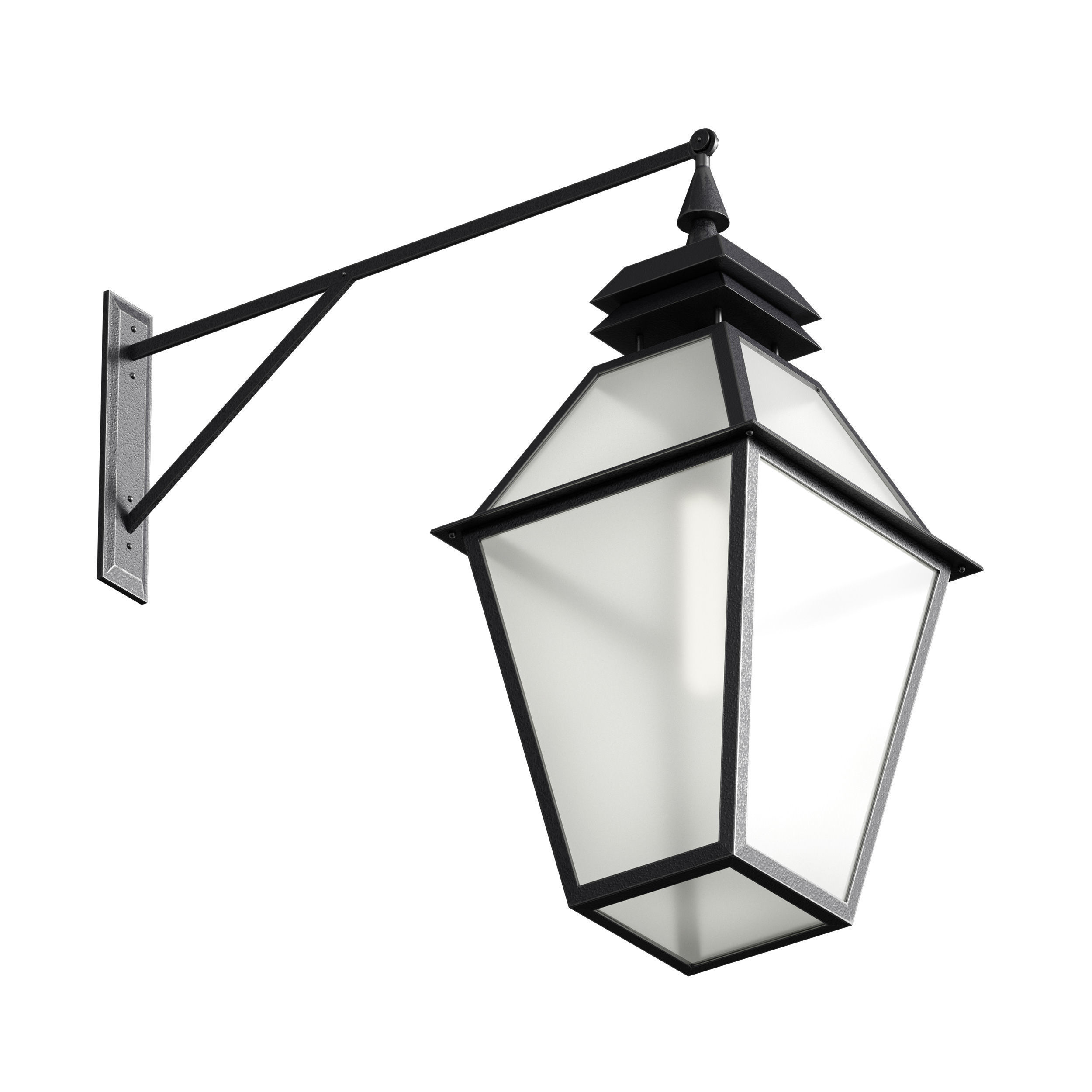 Outdoor Wall Hanging Lantern Light 3D model_4