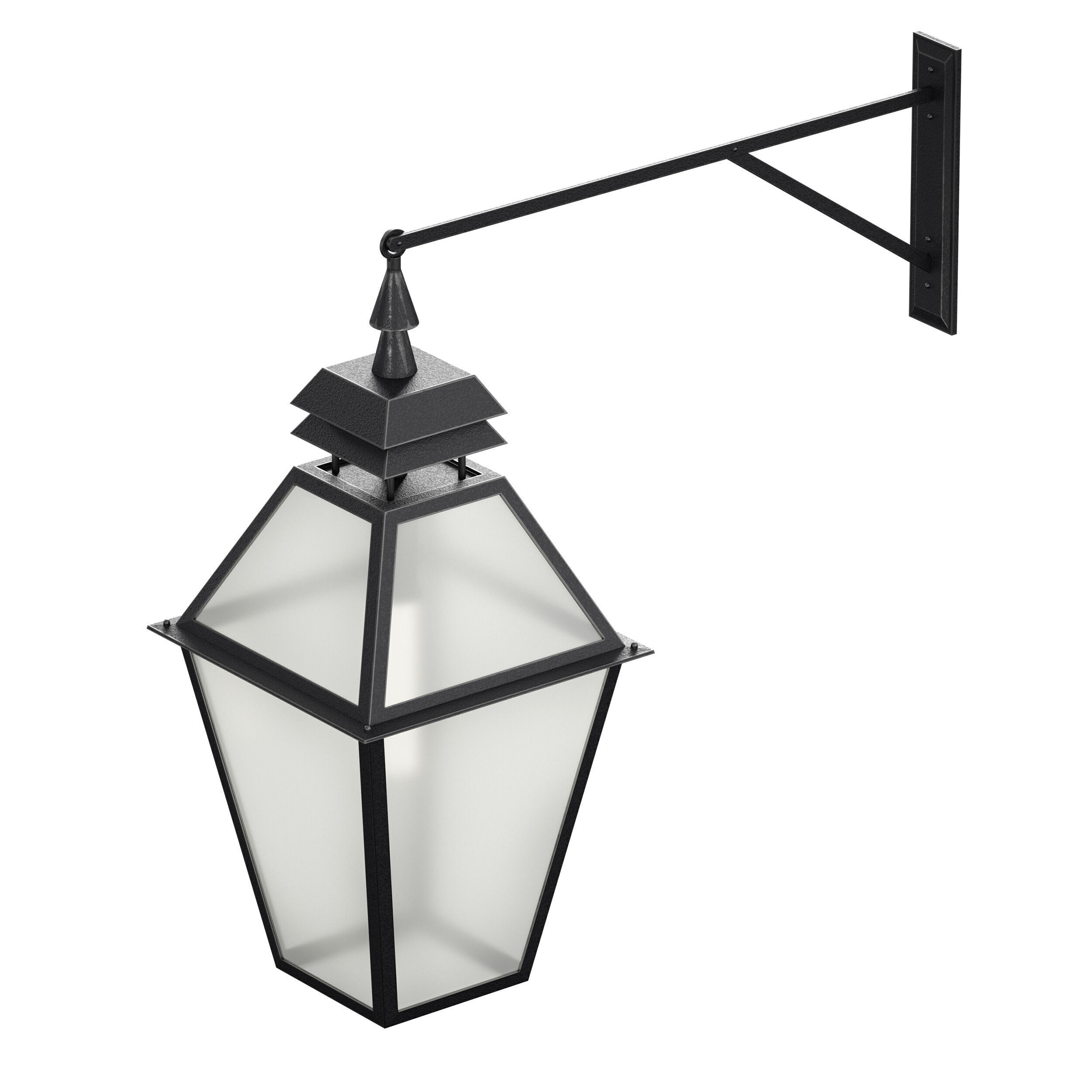 Outdoor Wall Hanging Lantern Light 3D model_12