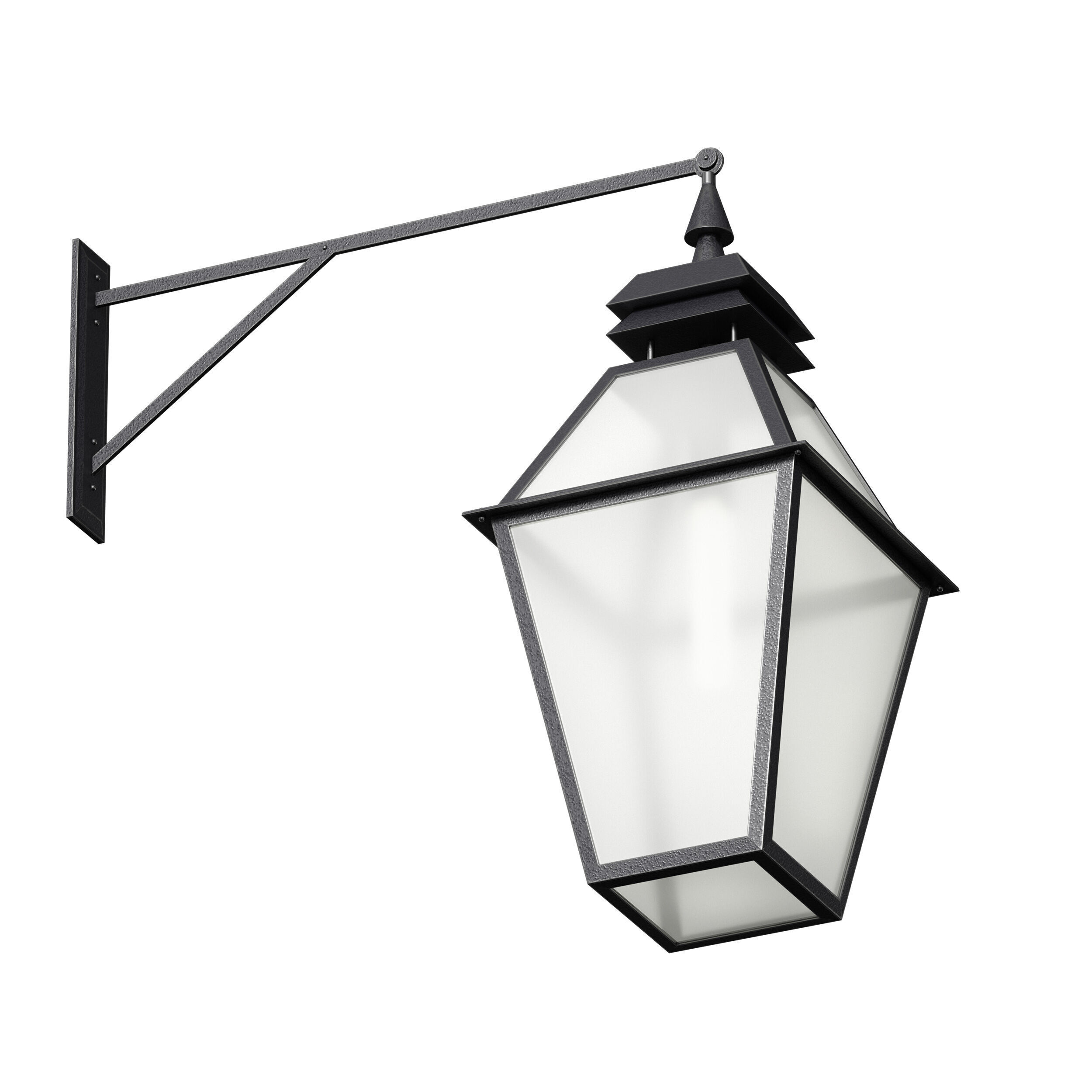 Outdoor Wall Hanging Lantern Light 3D model_5
