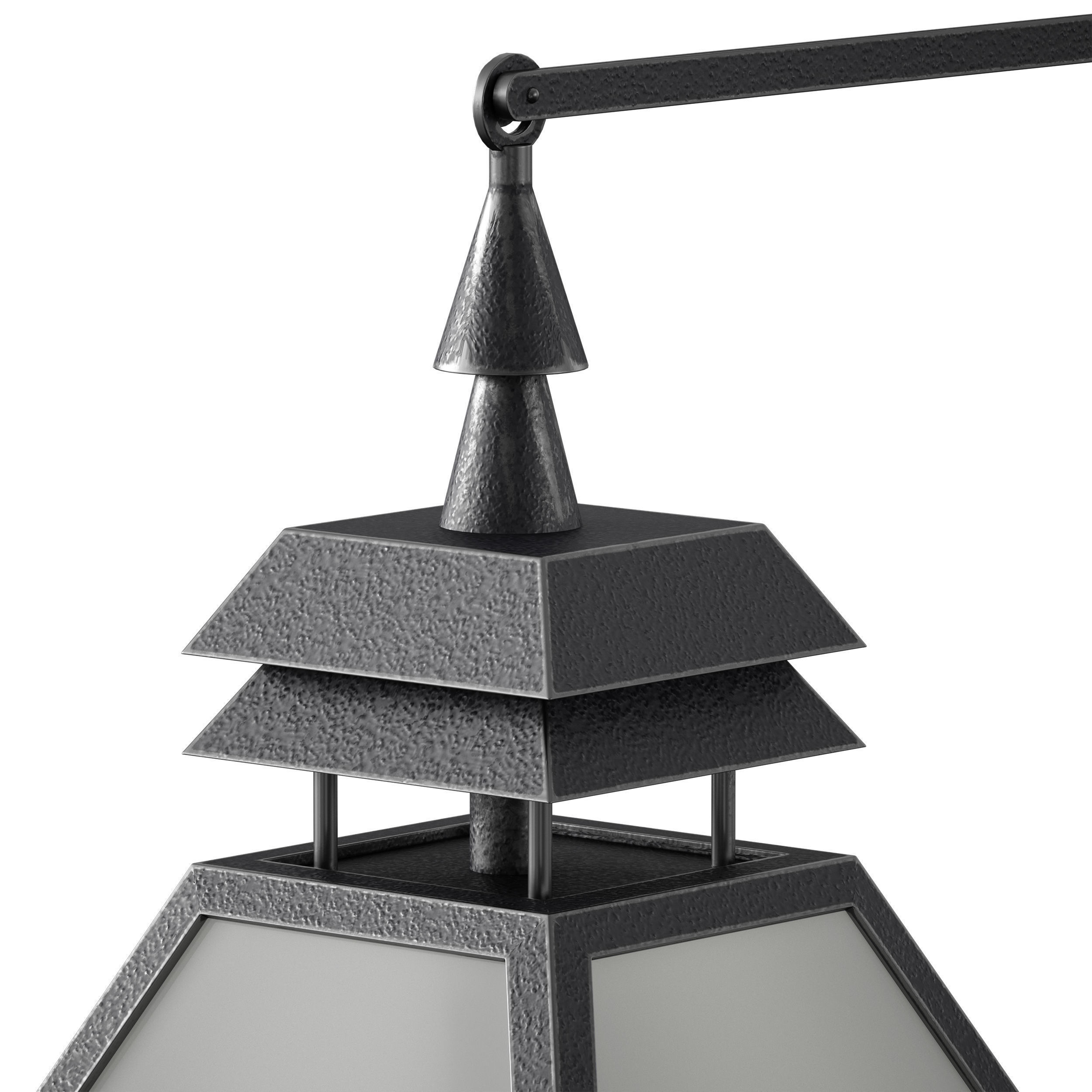 Outdoor Wall Hanging Lantern Light 3D model_28