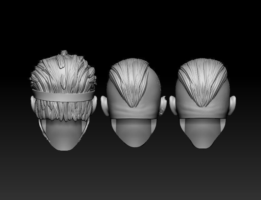 The Joker End Game Headsculpt for Action Figures 3D print model_3