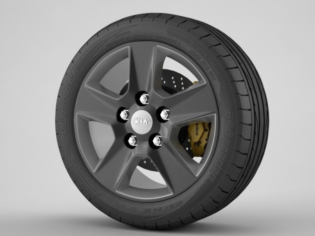 Wheel Kia 6 3D model_5