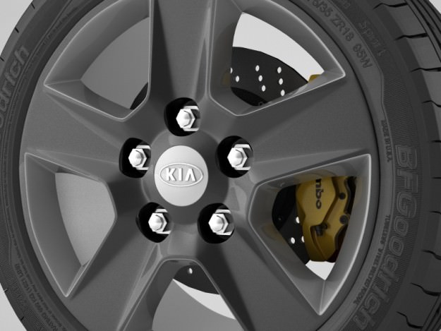 Wheel Kia 6 3D model_6