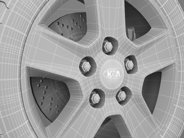 Wheel Kia 6 3D model_9