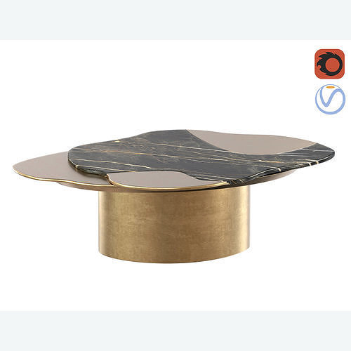 Vincenzo De Cotiis bronze Coffee Table 3D model