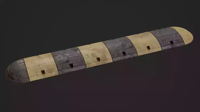 Traffic Bump Game Ready Model Low-poly 3D model