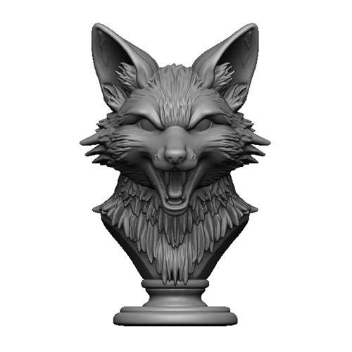 fox head bust 3D print model