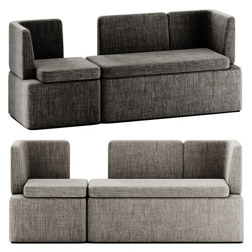 KAIVA Sectional modular sofa KAV6 KAV3 by MDD 3D model