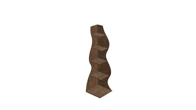 Decorative Book Stand Rack Side Table Free low-poly 3D model