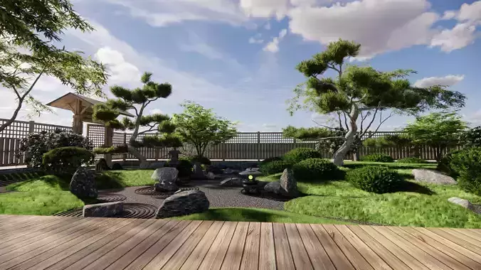 Japanese Zen - style Garden Landscape Design