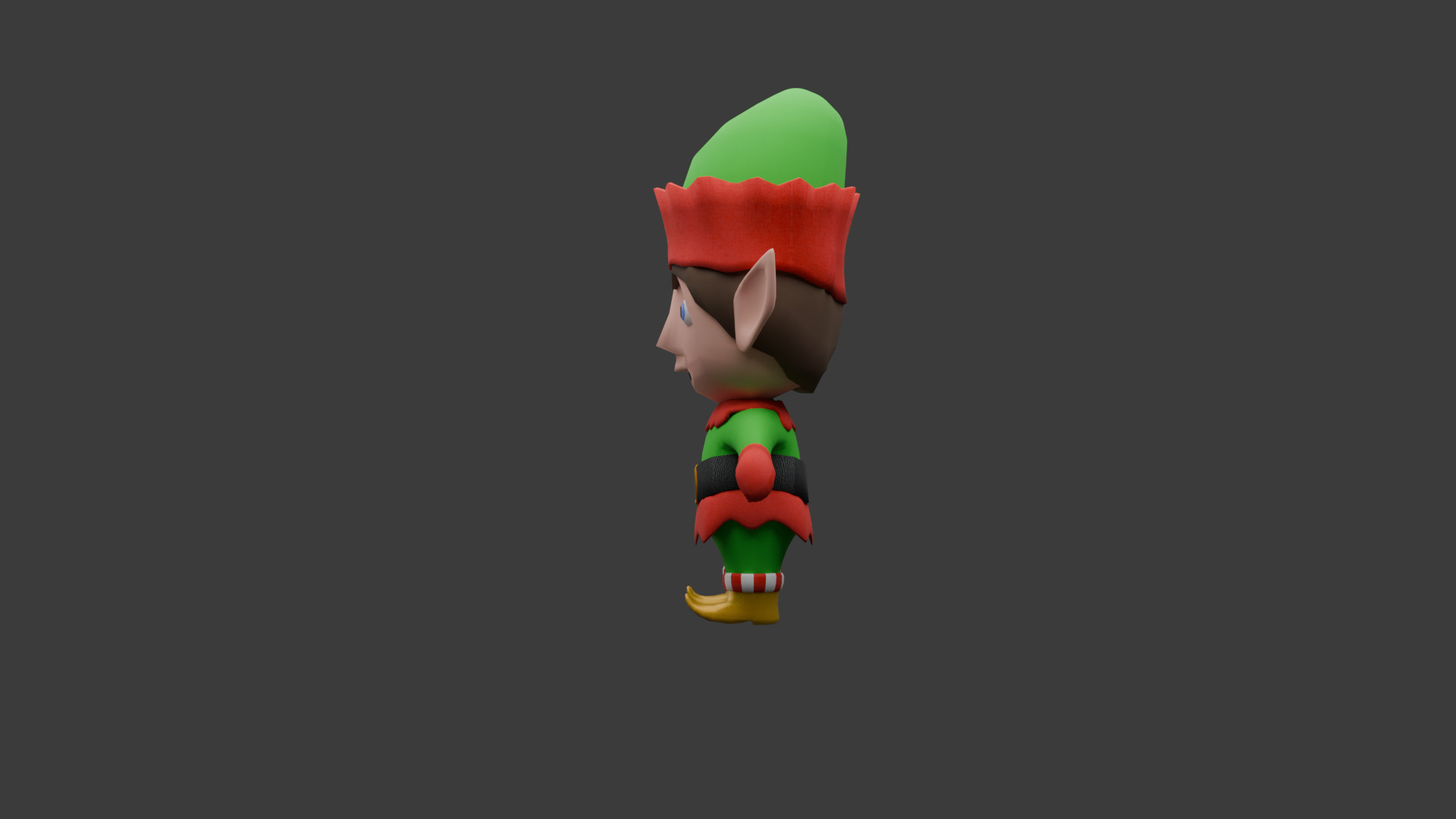 Christmas Elf 3D model_3