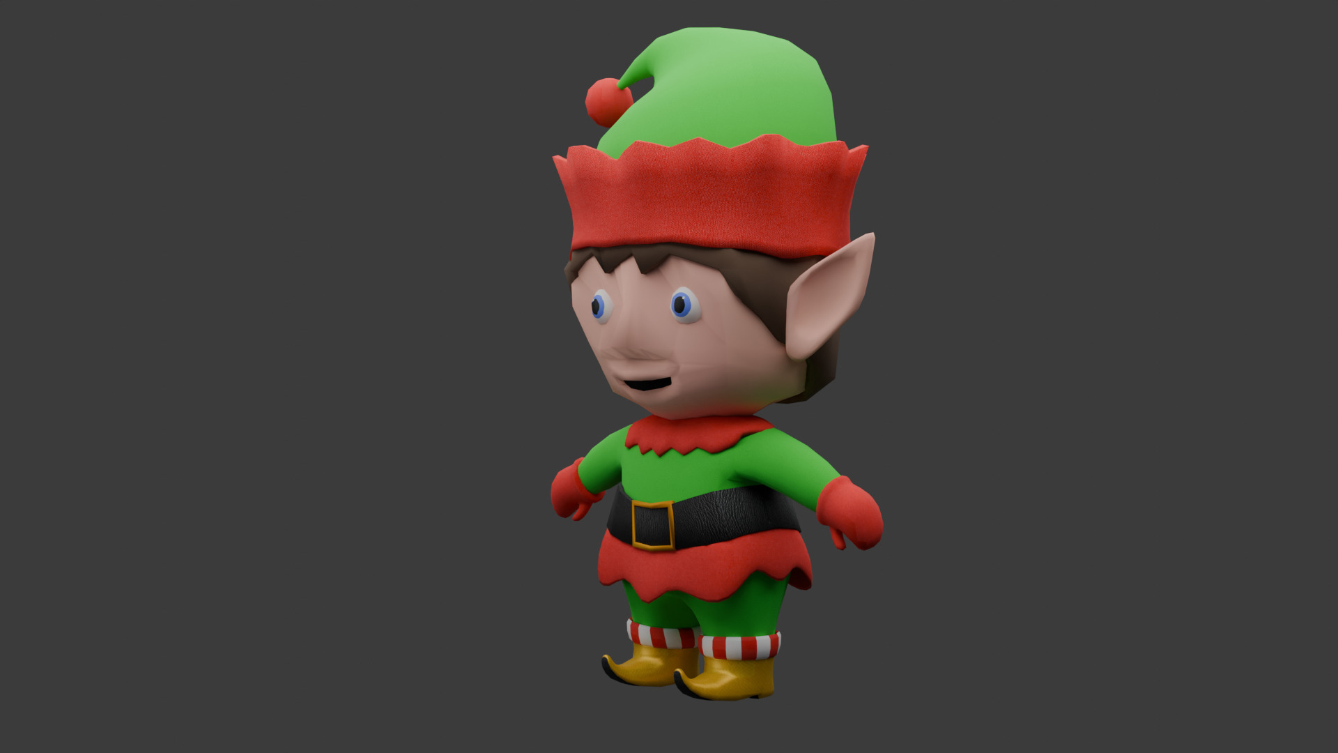 Christmas Elf 3D model_2